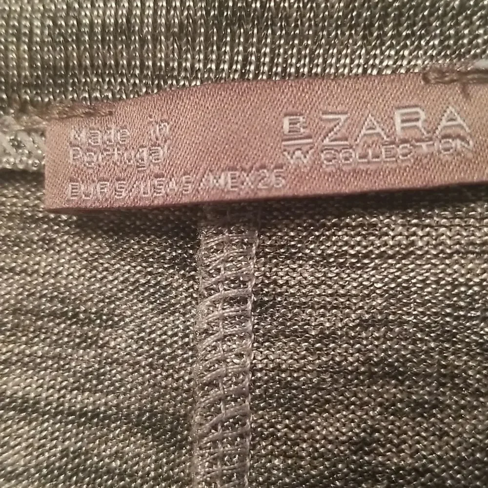 ZARA Tunic Silver EUC SZ Small - Picture 6 of 7